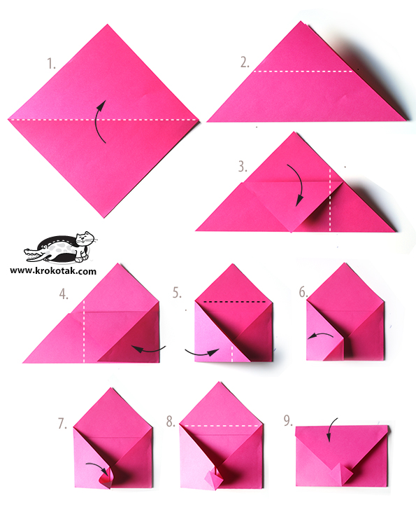 Création enveloppe origami Pediakid